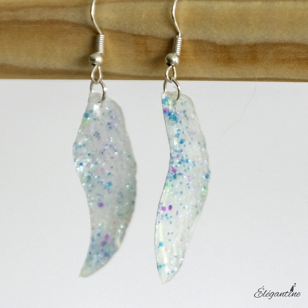 boucles d'oreilles orchidées