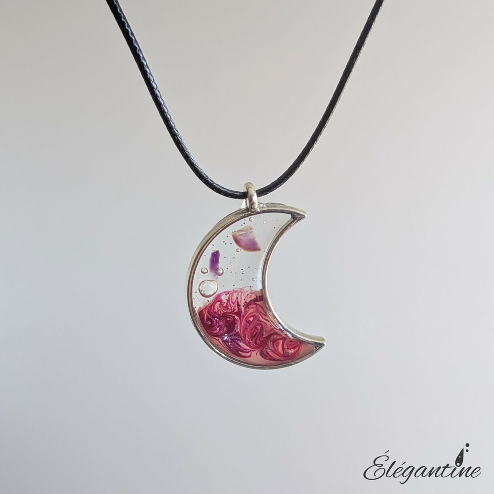 collier résine elegantine