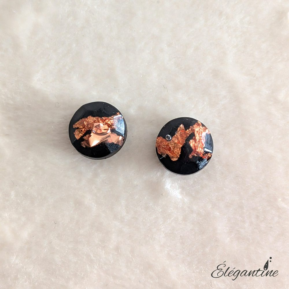 boucles d'oreilles minimalistes rondes