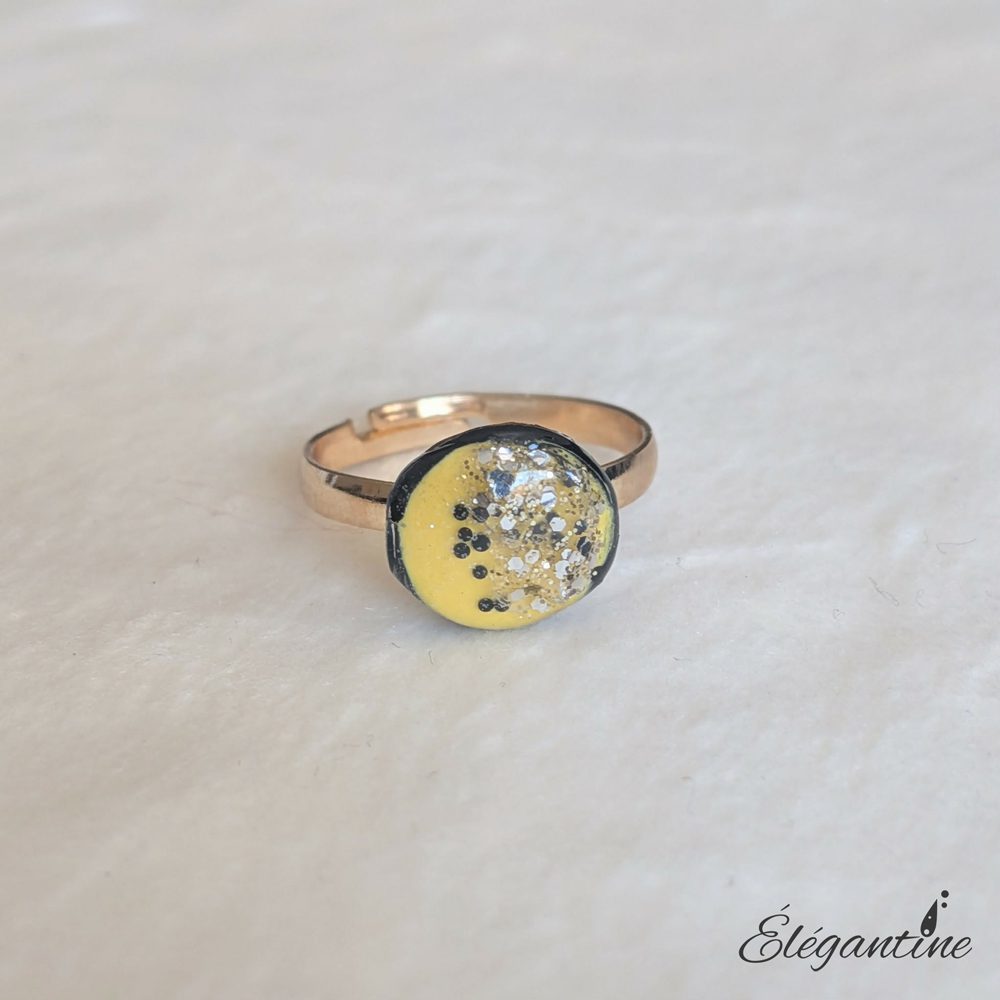 bague résine ajustable